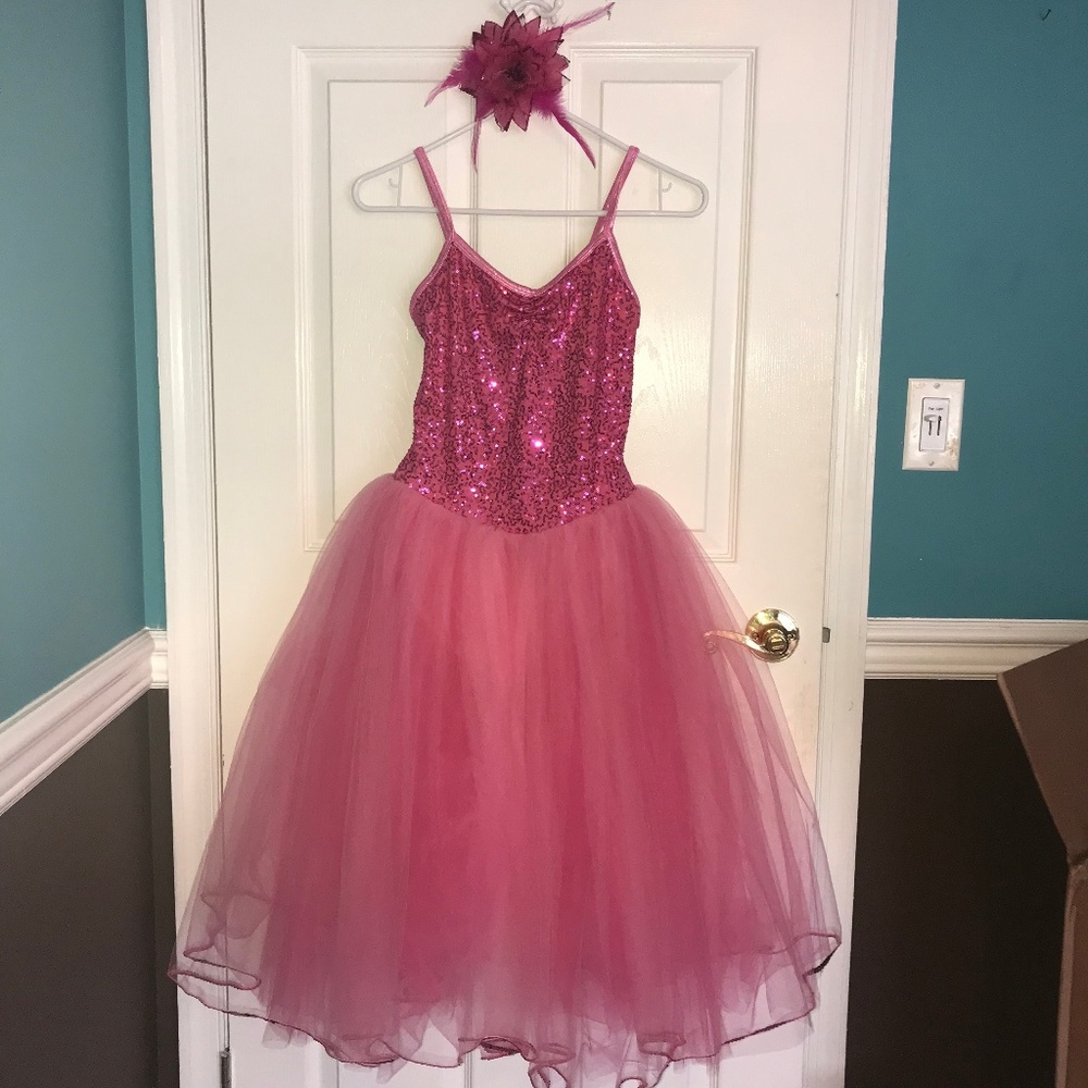 Pink Sequined Dance/Dress-Up Costume